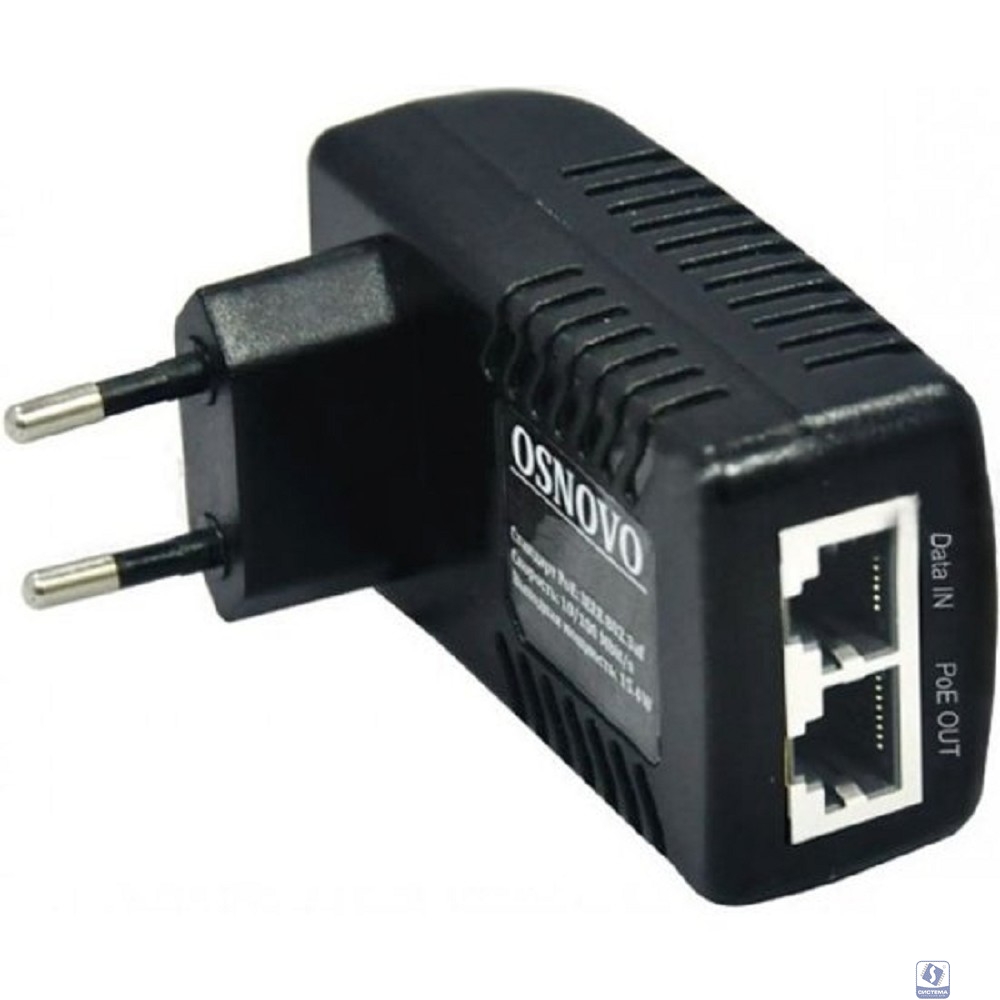 Midspan-1/151 PoE-инжектор Fast Ethernet на 1 порт.