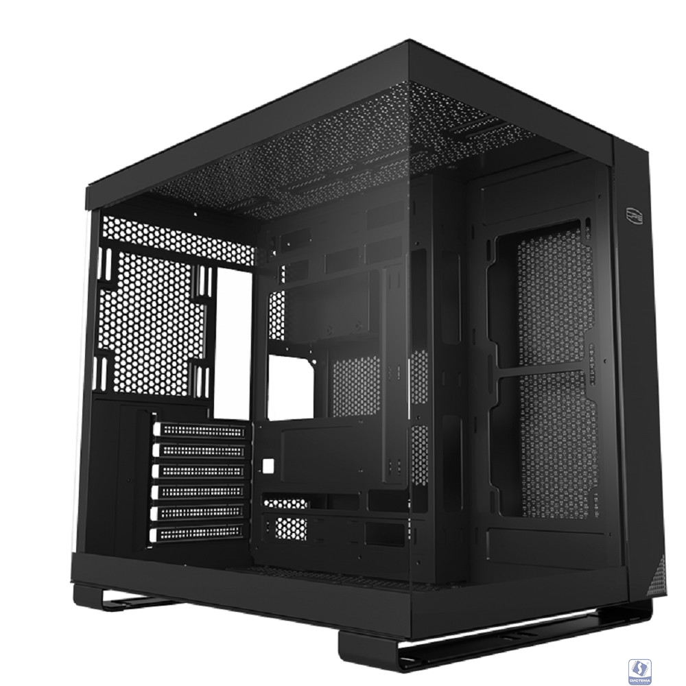 Корпус без блока питания/ PCCOOLER C3 T500 BK, Panoramic Mid Tower, Black, TG, 0.7 SPCC, no fans ATX, mATX, mITX 175/400/200mm 1x2.5", 2x3.5", 6xPCI 1xUSB-C 3.1, 2xUSB-A 3.0 415x295x368mm