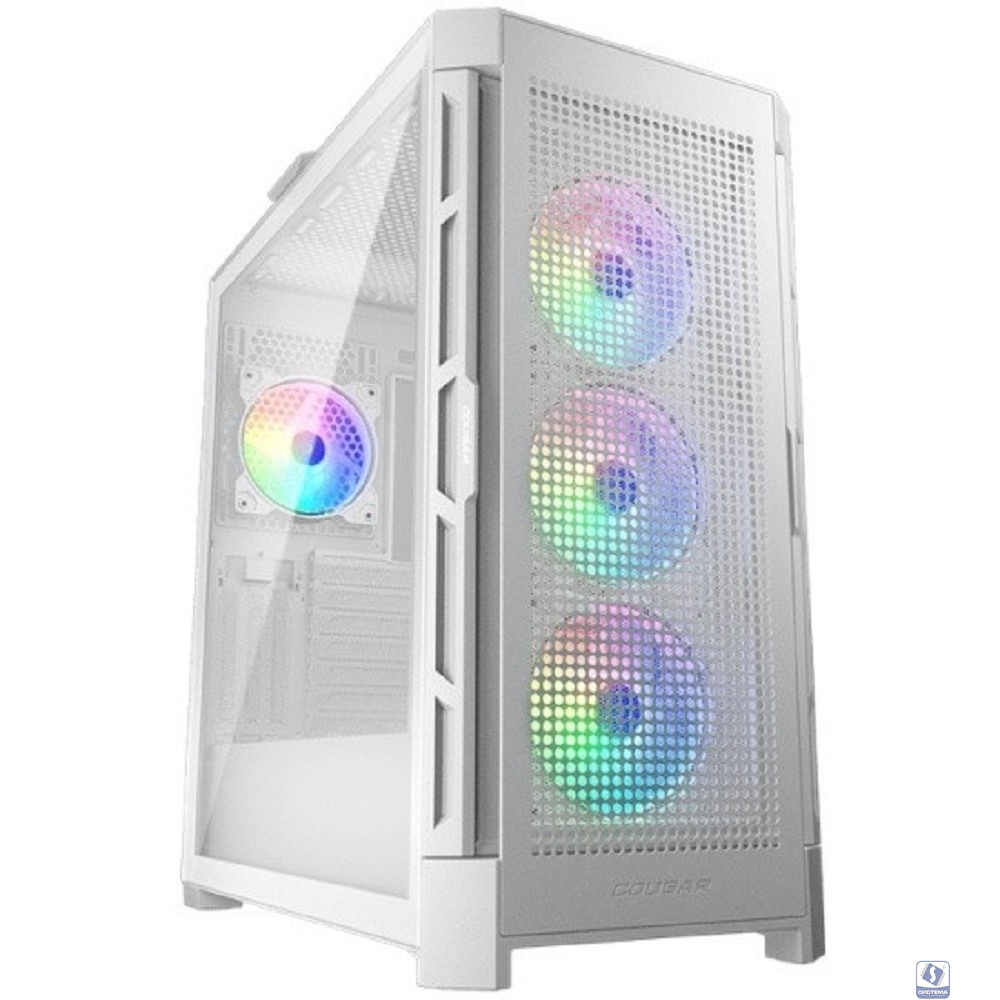 Cougar Airface Pro RGB White 4x120MM ARGB FAN, ARGB FAN HUB, БЕЗ БП, БЕЛЫЙ, E-ATX