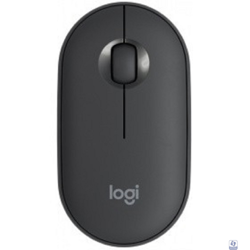 910-005718/910-005576 Мышь Logitech Pebble M350 графитовый оптическая (1000dpi) silent беспроводная BT USB для ноутбука (3but)