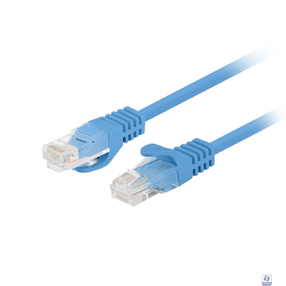 Патч-корд Bion [BPC-U5E101-1M-BL] U/UTP, Cat.5e, AWG 26 (7/0,16мм), CCA, многожильный, PVC, 1м, синий