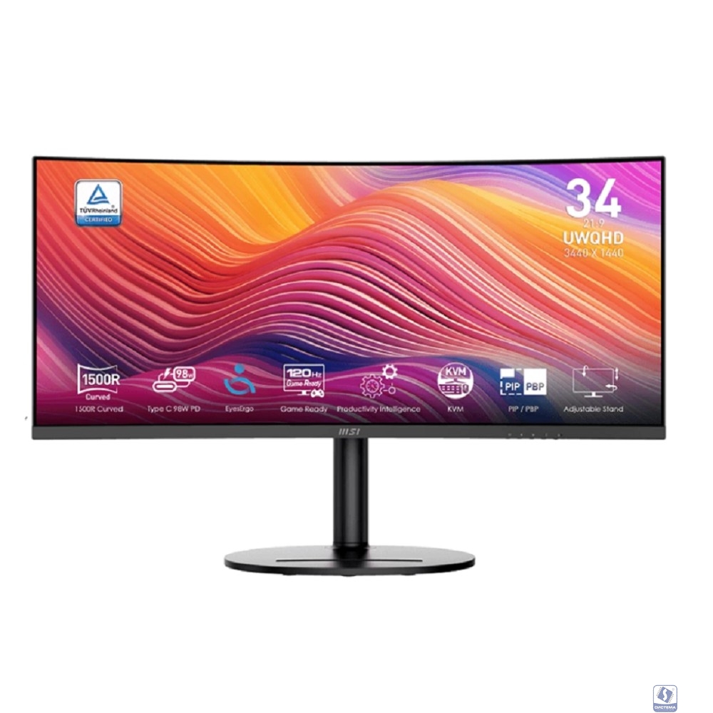 MSI Modern 34" MD342CQP черный  [9S6-3PC59H-043]