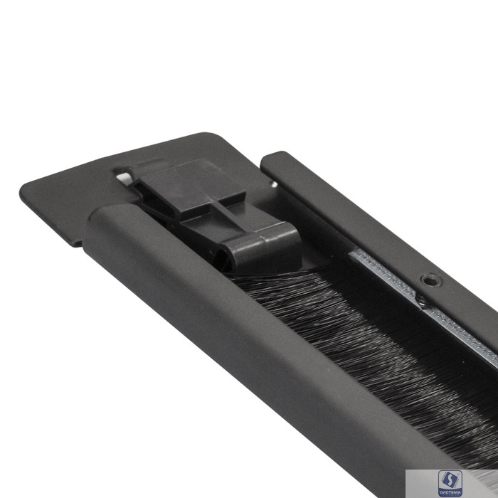 Exegate EX292876RUS Exegate EX292876RUS Кабельный органайзер c щеточным вводом ExeGate BP19-1UM-TL (19" 1U, металлический, быстросъемный, цвет черный, RTL)