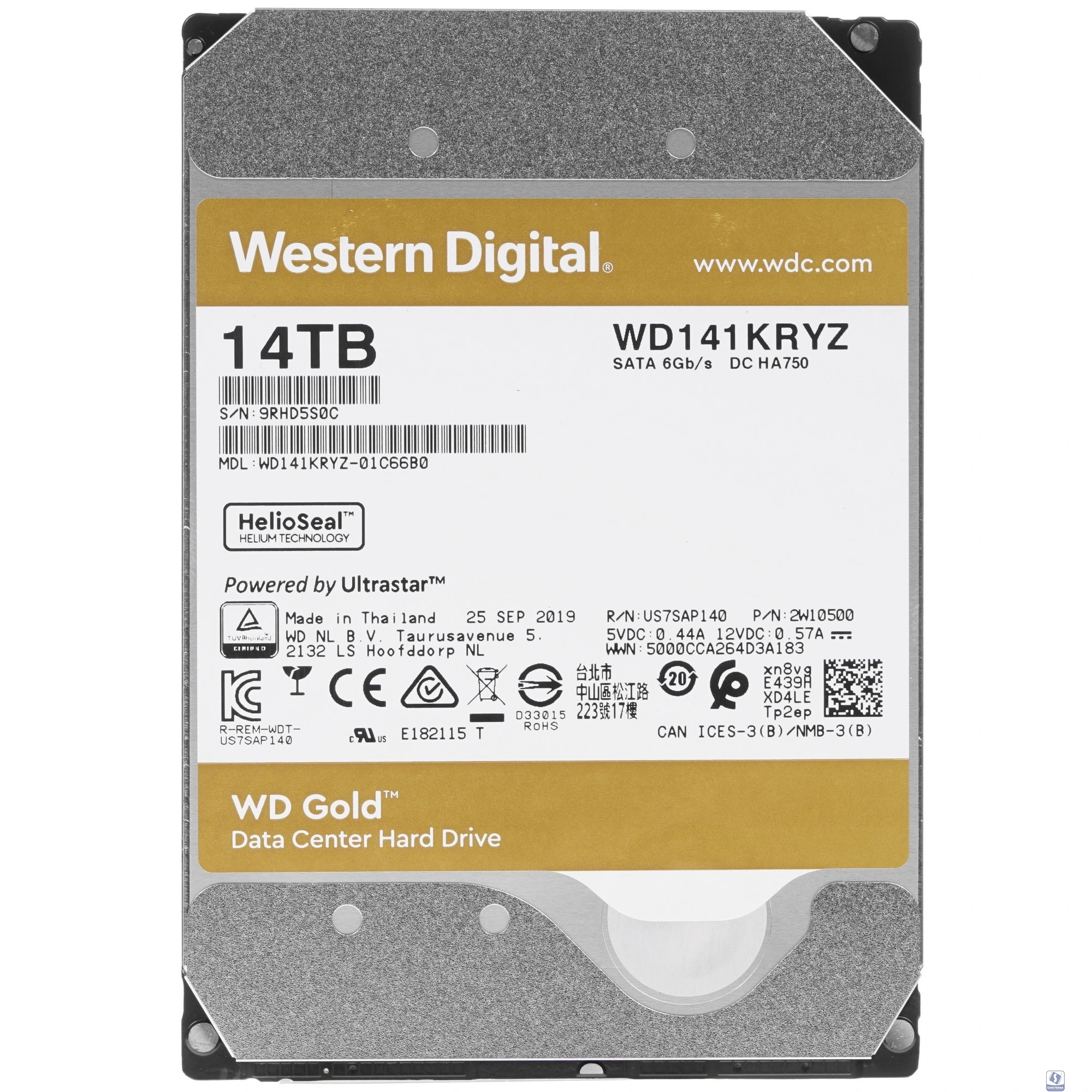 14TB WD Gold  (WD141KRYZ) 