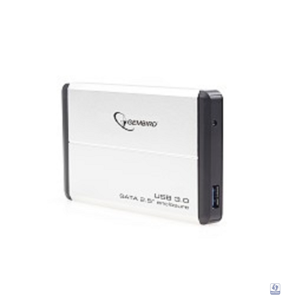 Gembird EE2-U3S-2-S Внешний корпус 2.5" Gembird EE2-U3S-2-S, серебро, USB 3.0, SATA, металл