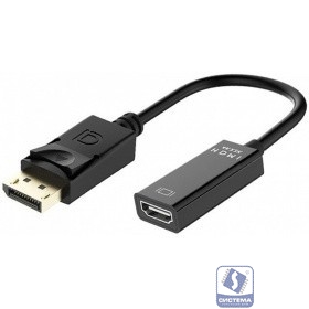 ORIENT Кабель-адаптер C316 4Kx2K DP1.2 M -> HDMI F, длина 0.2 метра, чёрный (30978)