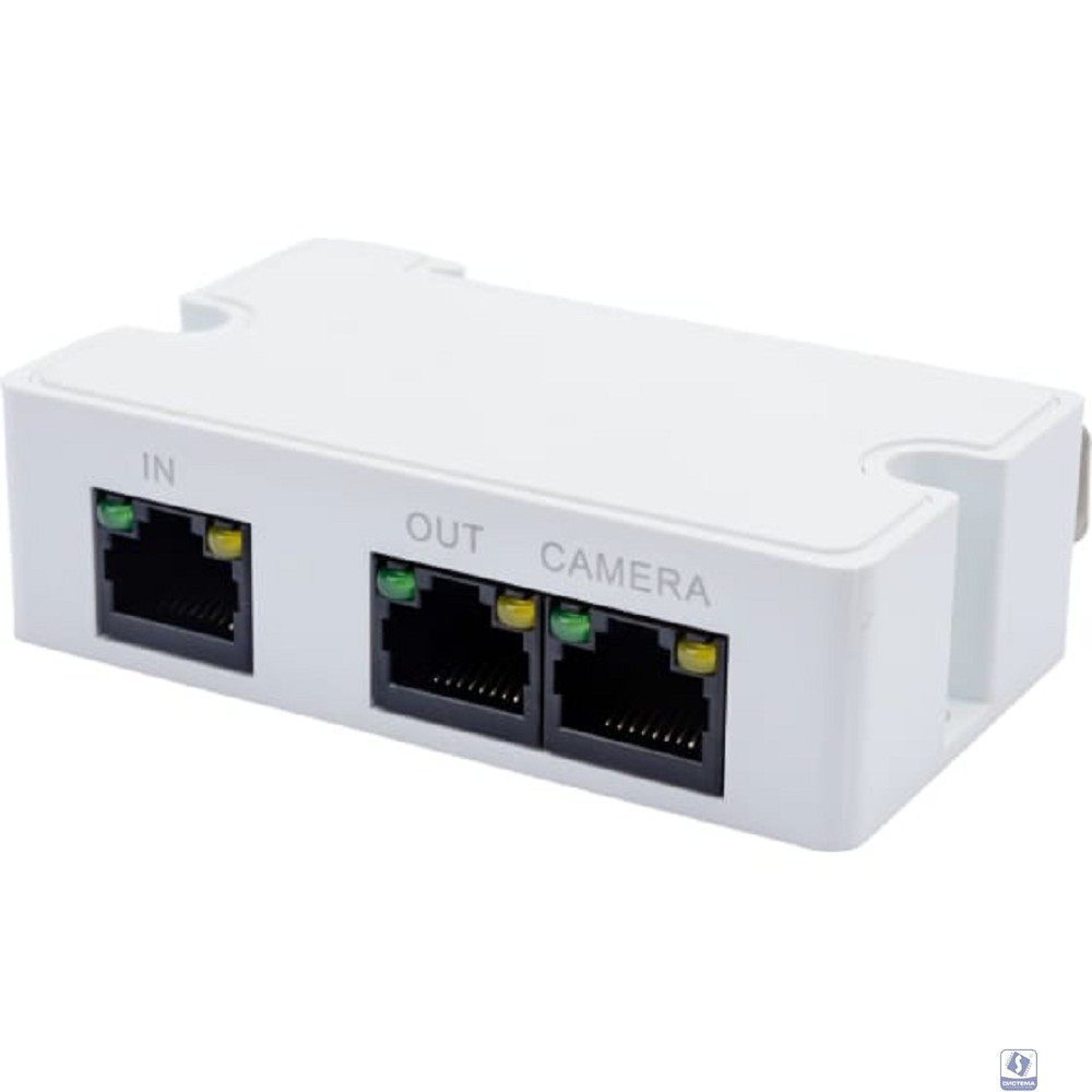 DAHUA DH-PFT1300 Удлинитель PoE, 1 RJ45 (вход), 1 RJ45 (выход на удлинитель), 1 RJ45 (выход на IP-видеокамеру)