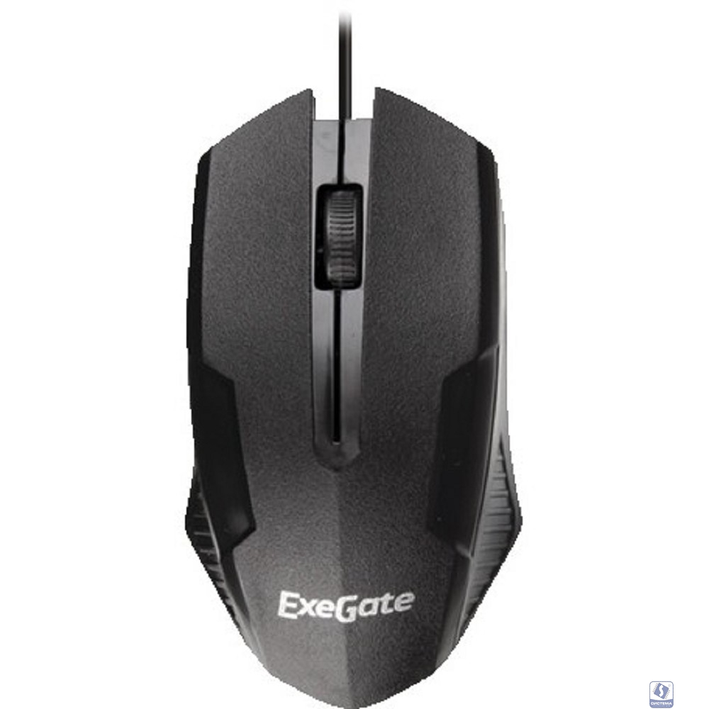 Exegate EX264096RUS Мышь Exegate SH-9025  <black, optical,  3btn/scroll, 1000dpi, USB>, Color box