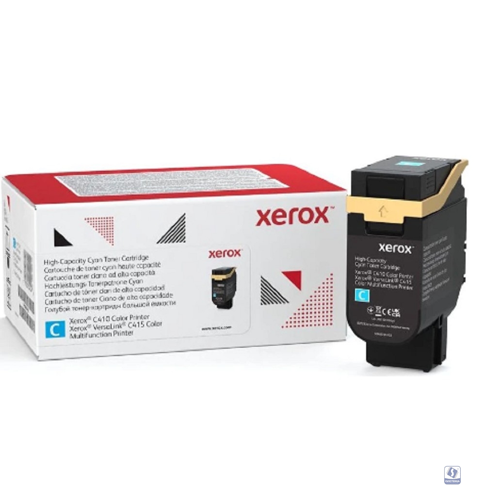 Голубой тонер картридж повышенной емкости (7K), для Xerox VersaLink C410/C415 (Original)