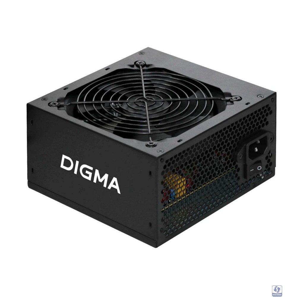 Digma ATX 600W DPSU-600W-WH 80+ white (20+4pin) APFC 120mm fan 6xSATA RTL