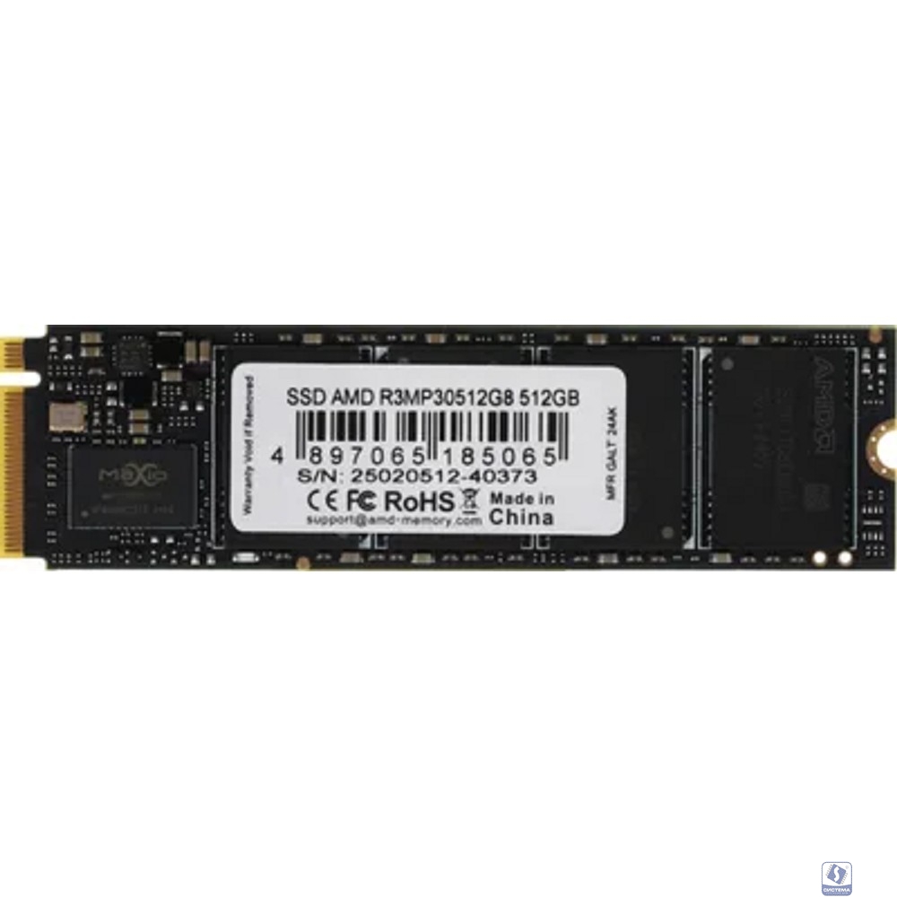 AMD SSD R3MP30512G8 Radeon Client SSD 512GB  PCIe Gen3x4 with NVMe