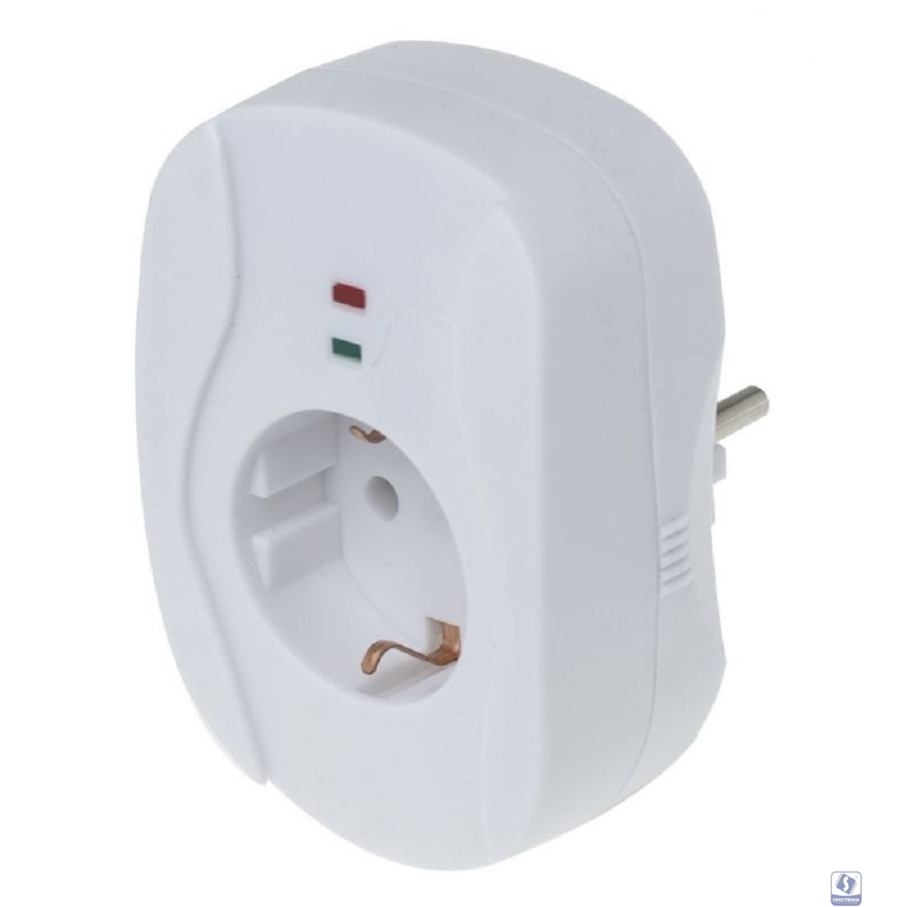 BURO Сетевой фильтр 1 розетка (100SH-W), белый (коробка) 