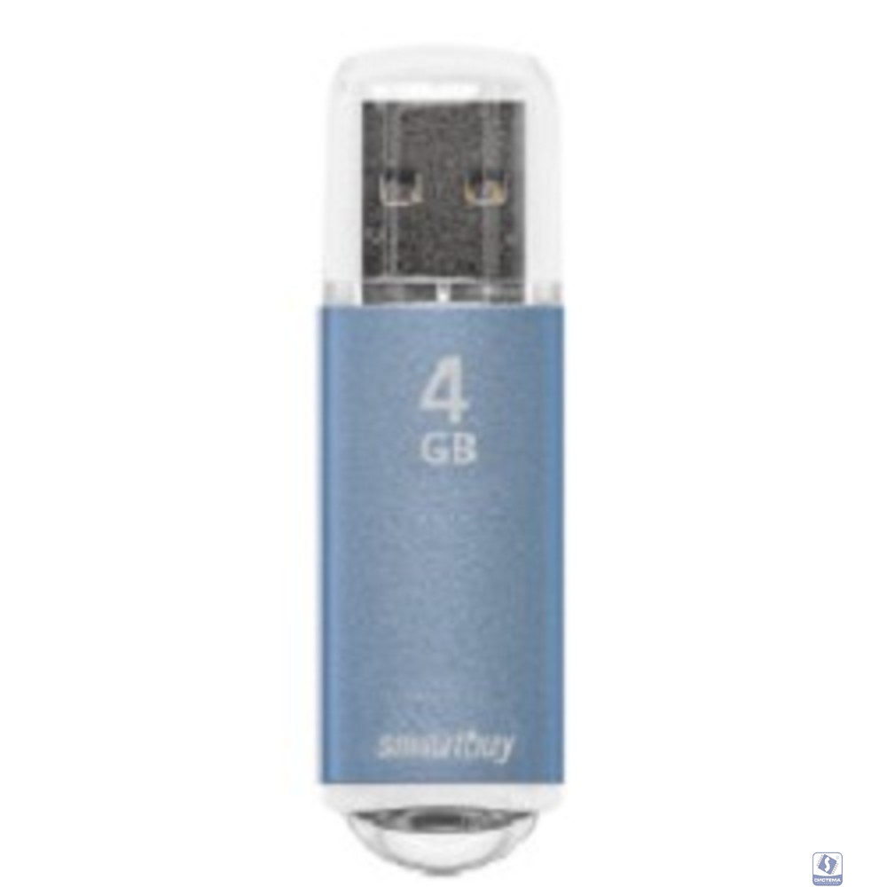 Smartbuy USB Drive 4GB V-Cut Blue (SB4GBVC-B)