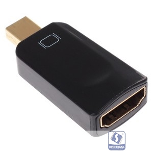 Cablexpert Переходник miniDisplayPort - HDMI, 20M/19F, черный, пакет (A-mDPM-HDMIF-01)