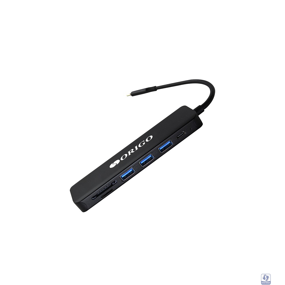 ORIGO OU3340PD/B1 Док-станция USB-C 7-в-1 3xUSB 3.0, USB-C/PD 3.0, HDMI, SD/TF/microSD