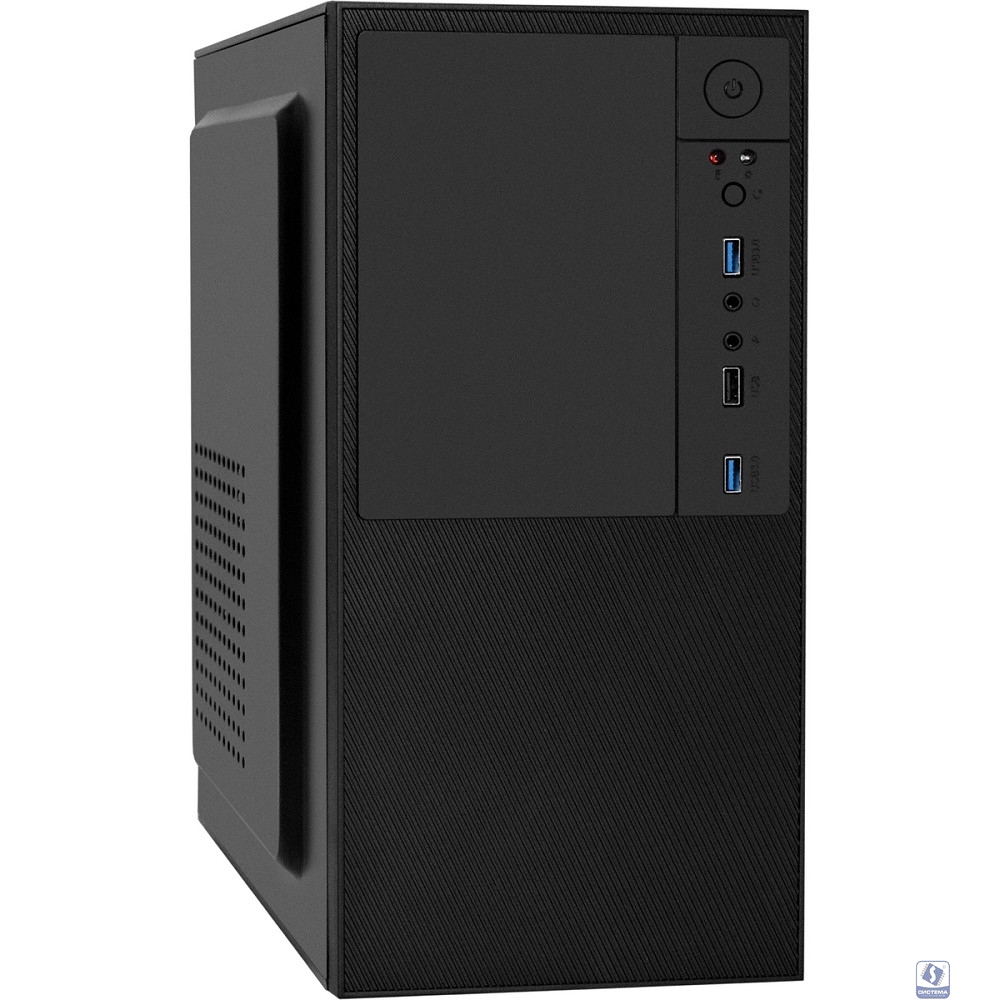 Exegate EX298005RUS Корпус Minitower BAA-308U2-AAA350 (mATX, БП AAA350 с вент. 8см, 1*USB+2*USB3.0, HD Audio, черный)