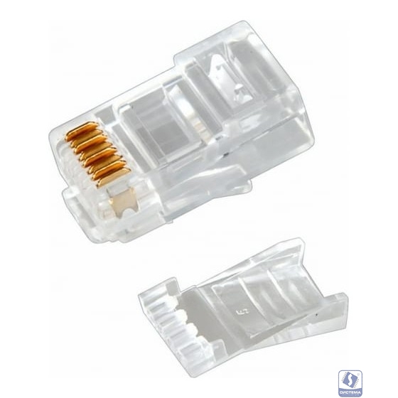 Rexant (05-1031) Разъем RJ-45(8P8C) под витую пару, UTP, CAT 6, с вставкой (50шт)