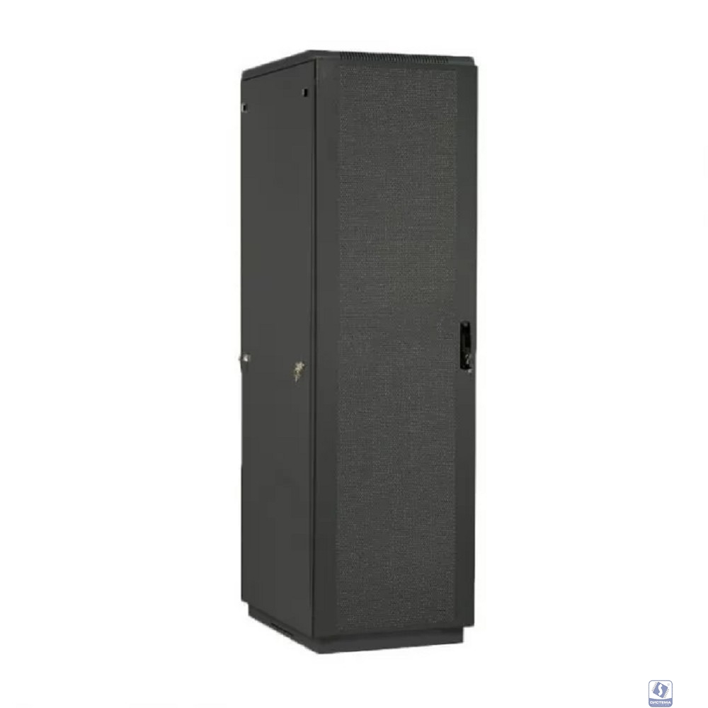 ЦМО Шкаф серверный напольный 30U (600 x 1000) дверь перфорированная 2 шт., чёрный, ШТК-М-30.6.10-44АА-9005