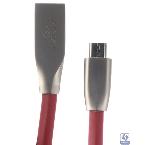 Cablexpert Кабель USB 2.0 CC-G-mUSB01R-1.8M AM/microB, серия Gold, длина 1.8м, красный, блистер				