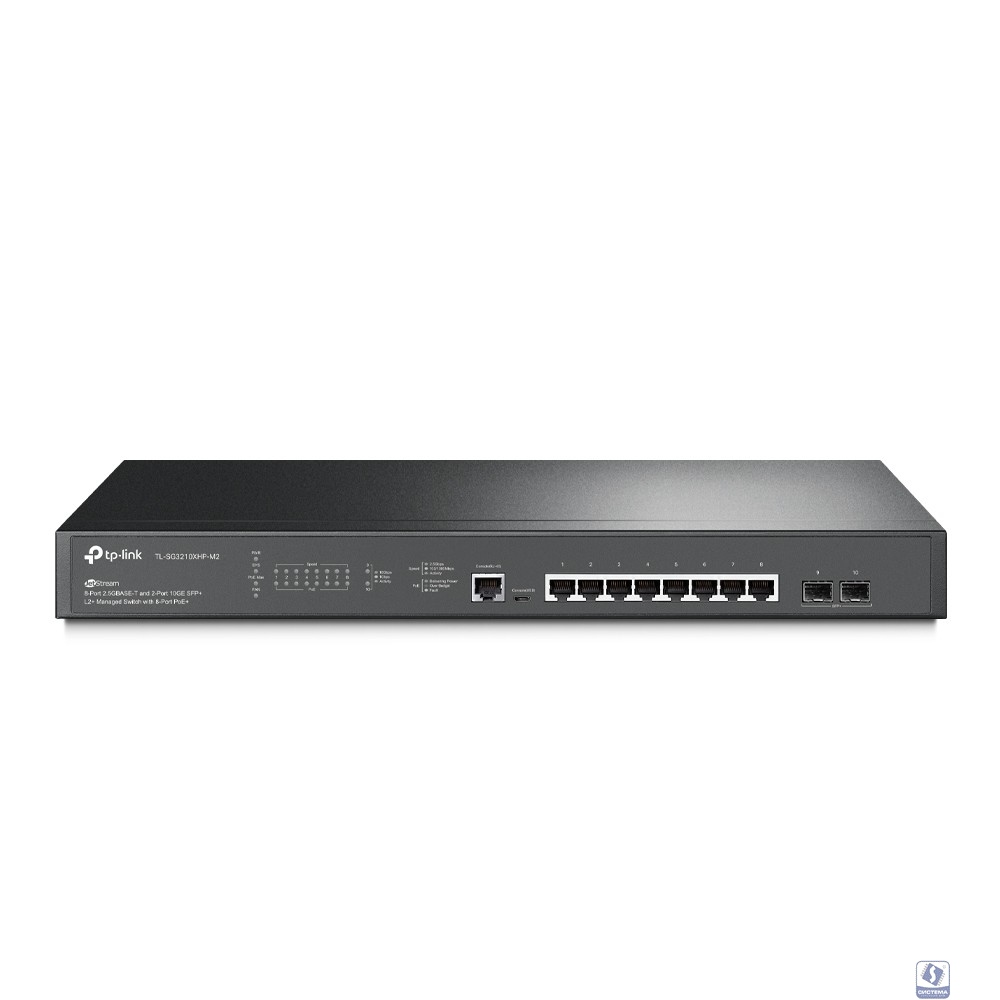TP-Link SG3210XHP-M2 Omada управляемый PoE-коммутатор L2+ с 8 портами 2.5GBASE-T и 2 SFP+ слотами 10G