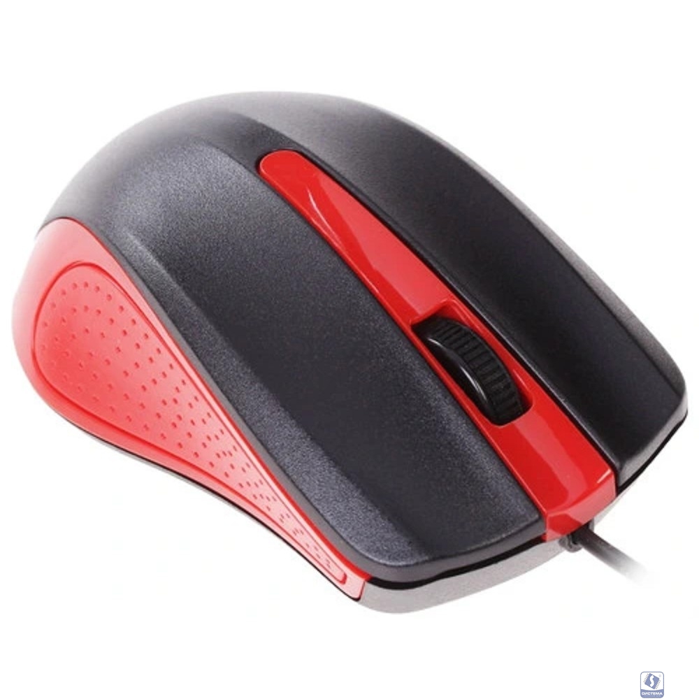 Oklick 225M черный/красный Мышь оптическая (1200dpi) USB (3but) [288237]