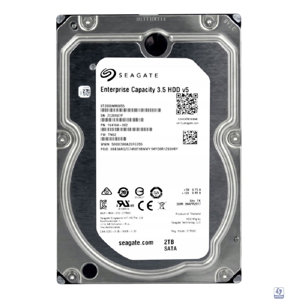 2TB Seagate Capacity 3.5 HDD (ST2000NM0055)  RECERTIFIED HDD
