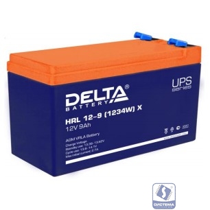 Delta HRL 12-9 (1234W) X (9А\ч, 12В) свинцово- кислотный  аккумулятор