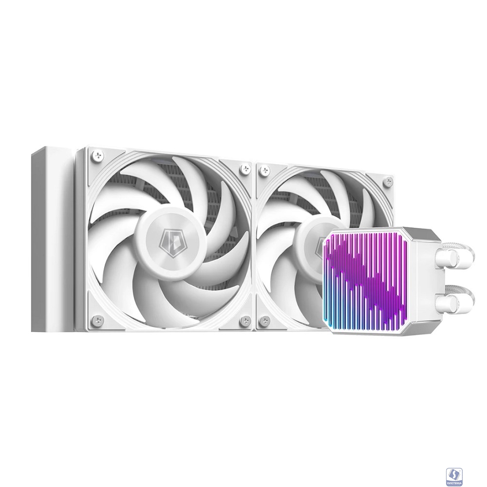 Система водяного охлаждения ID-Cooling DX240 Max WHITE Soc-AM5/AM4/1200/1700/1851 белый 4-pin 32.5dB Al+Cu 300W Ret