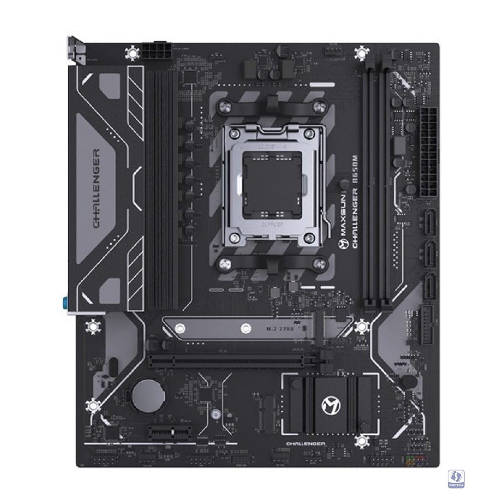 MAXSUN MS-Challenger B650M (Socket AM5, mATX, 2*DDR5, HDMI/DP, 4*SATA3, 1*M.2, 1*PCIEx16/1*PCIEx1, 2*USB2.0, 4*USB 3.2 Gen1, LAN 1*1G, RTL)