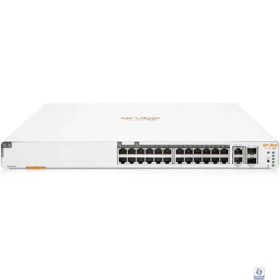 HPE Instant on 1960 JL807A #ABB/#ACC Коммутатор 24G 2x10G 2SFP+ 24PoE+ 370W управляемый