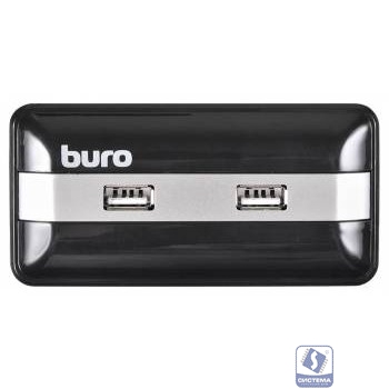 Buro BU-HUB7-U2.0 Разветвитель USB 2.0, 7порт. черный