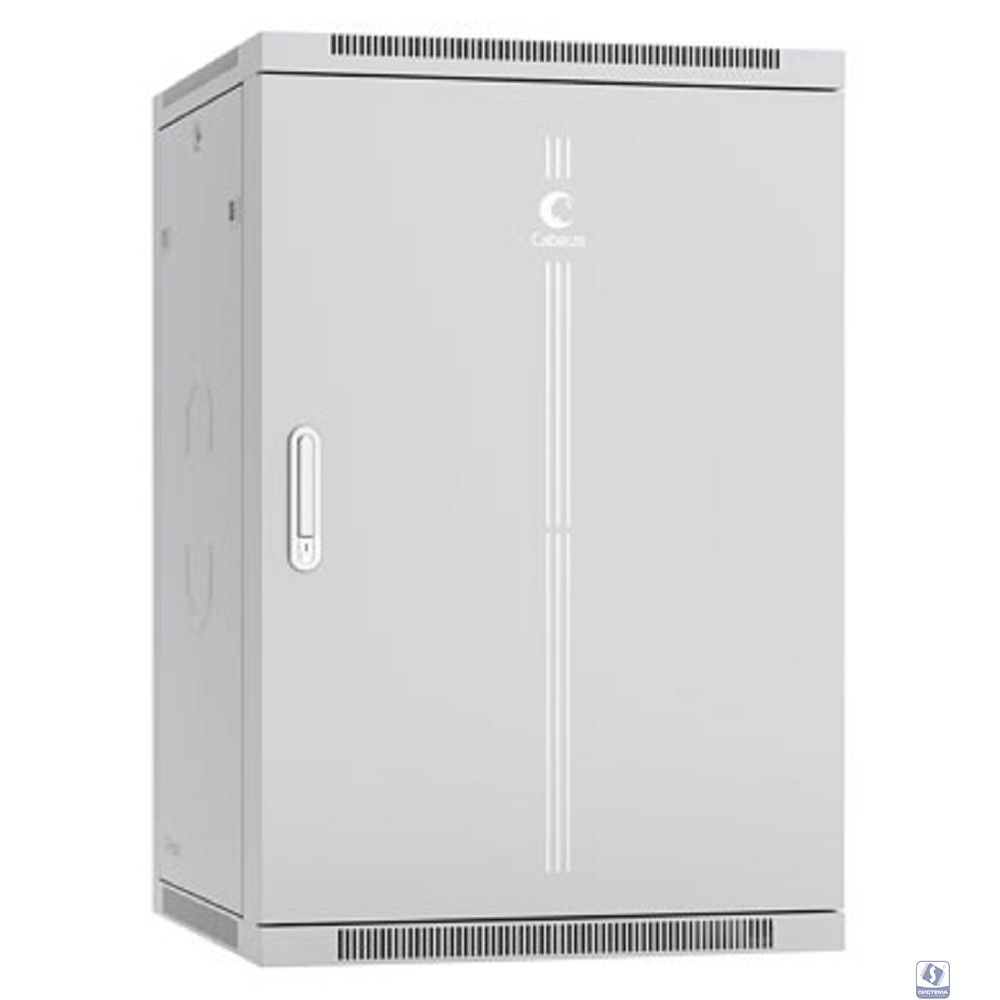 Cabeus SH-05F-18U60/35m-R Шкаф телекоммуникационный настенный разобранный 19" 18U 600x350x901mm (ШхГхВ) дверь металл, цвет серый (RAL 7035)