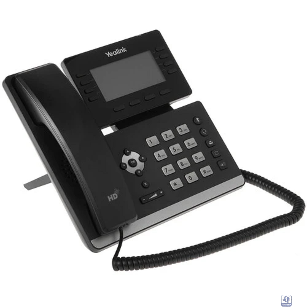 YEALINK SIP-T53 SIP-телефон, экран 3.7", 12 SIP аккаунтов, Opus, 8*BLF, PoE, USB, GigE, БЕЗ БП