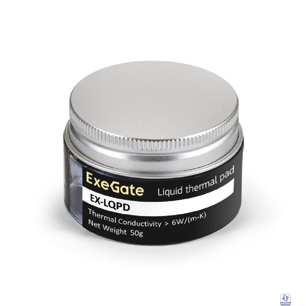 Exegate EX296178RUS Жидкая термопрокладка ExeGate EX-LQPD (6 Вт/(м•К), 50г банка)