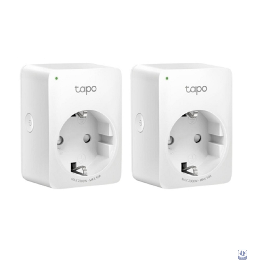 TP-Link Tapo P100(2-pack) Умная мини Wi-Fi розетка, 2 шт.