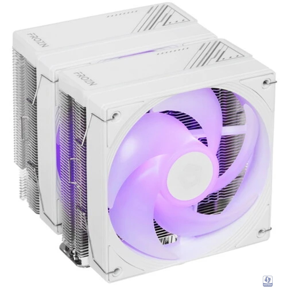 Cooler ID-Cooling FROZN A620 PRO SE ARGB WHITE Soc-AM5/AM4/1200/1700/1851 серебристый/белый 4-pin 15-27.2dB Al+Cu 260W 1190gr Ret 