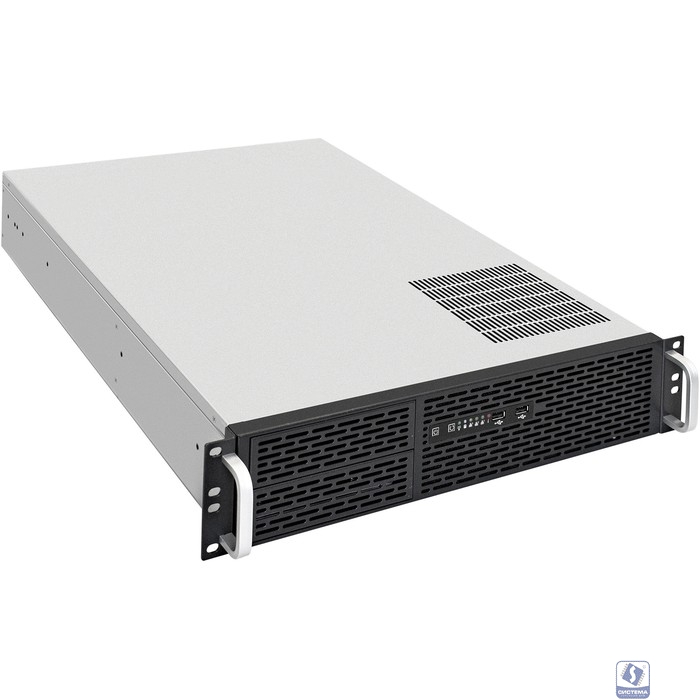 Exegate EX293348RUS Серверный корпус ExeGate Pro 2U650-06/2U2098L <RM 19", высота 2U, глубина 650, БП 1200ADS, USB>