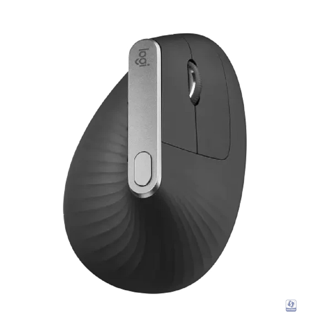 Мышь Logitech MX Vertical черный/черный оптическая 4000dpi беспров. BT/Radio USB 6but (910-005451)
