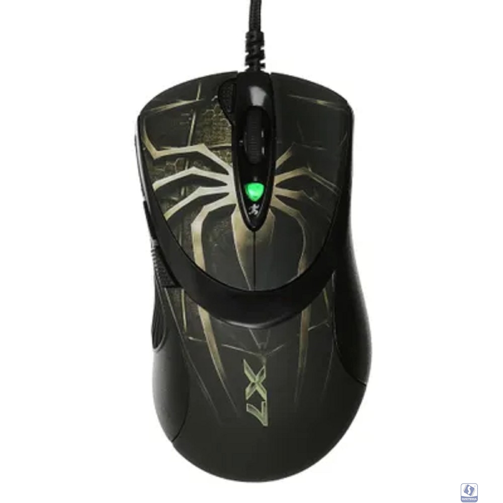 Мышь A4Tech Oscar Editor XL-747H коричневый/рисунок лазерная (3600dpi) USB2.0 (6but)
