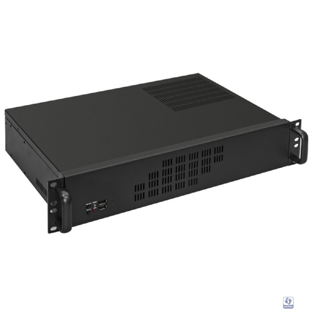 Procase 2U300-04 (Корпус 2U Rack server case, черный, без блока питания(PS/2), глубина 300мм, MB 9.6"x9.6" 4HDD)