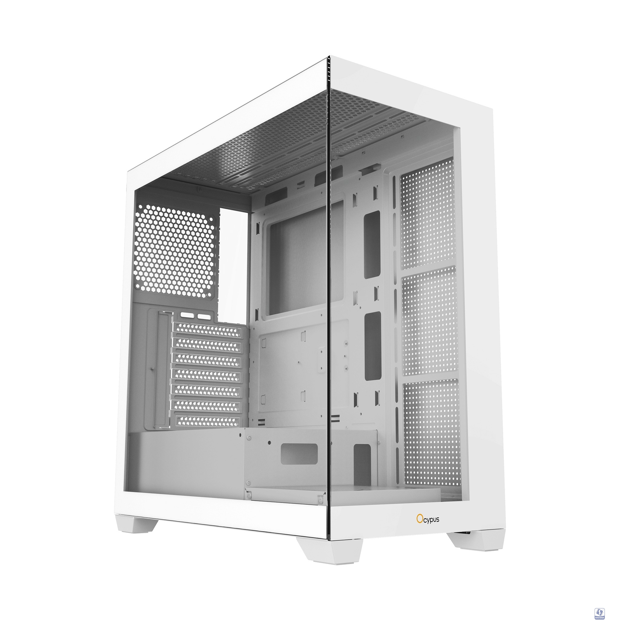 Case Ocypus Gamma C72 WH  ATX / win / white / no PSU / Tempered Glass