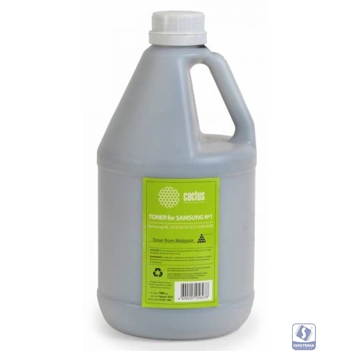 Тонер Cactus CS-TSG1-1000 черный флакон 1000гр. для принтера Samsung ML1610/SCX4100/4200,RicohAficio SP100-SP4500