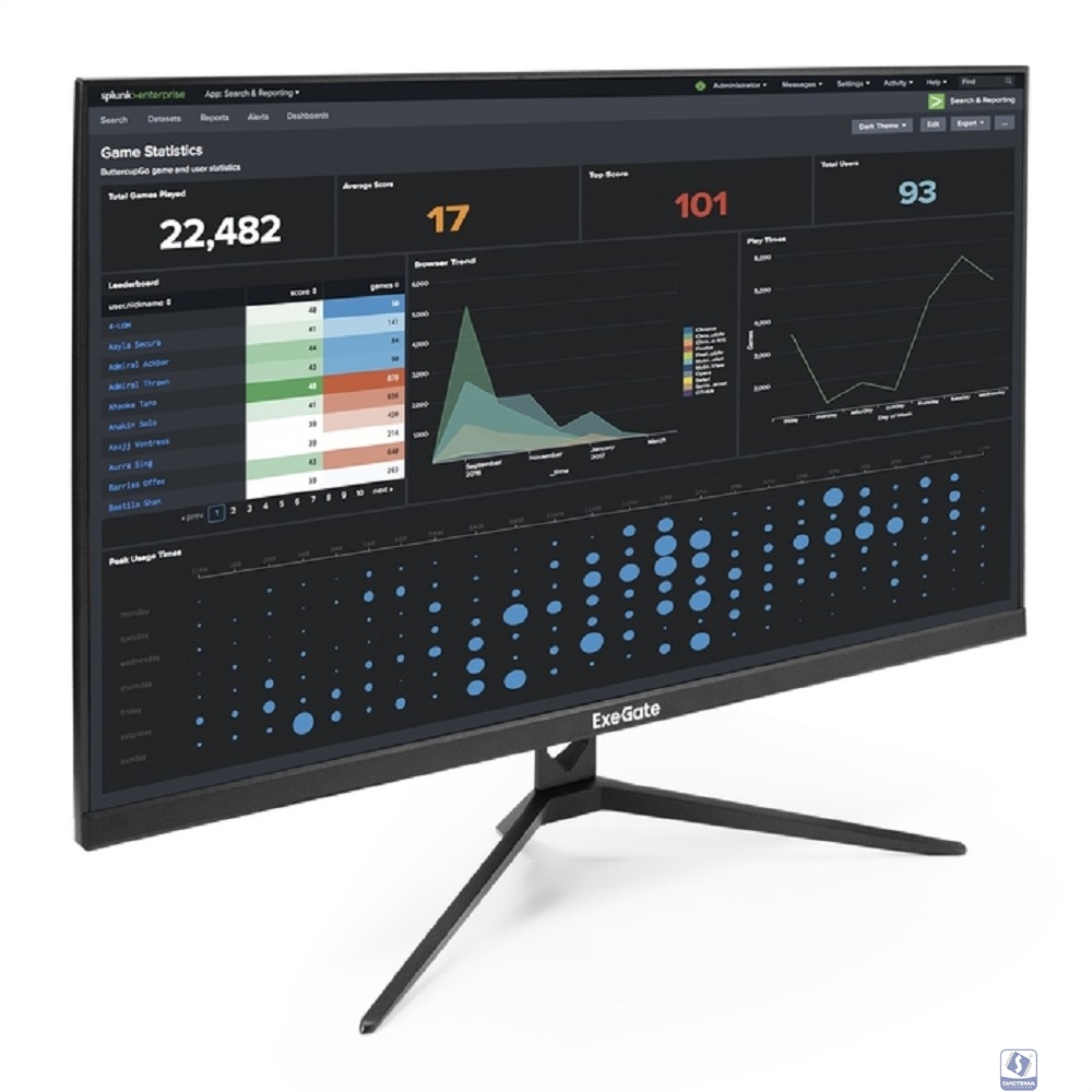 LCD ExeGate 27" EV2707A ProSmart черный  [EX294345RUS]