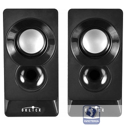 Колонки Oklick OK-165 2.0 черный 6Вт