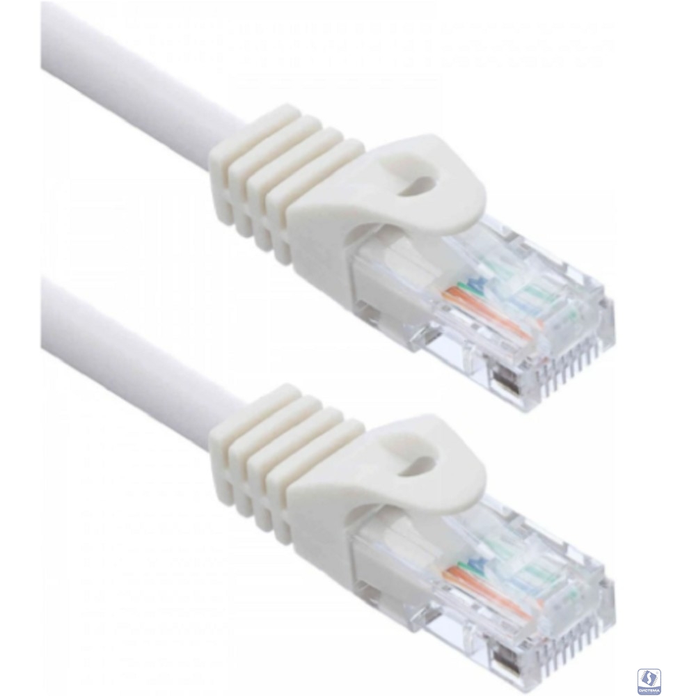 Кабель ACD Патч-корд ACD-LPU5C-5DW |ACD-LPU5C-5DW| Cat5e UTP 24AWG 4Pair, 7/0.18мм CU Белый, 0.5м (741722)