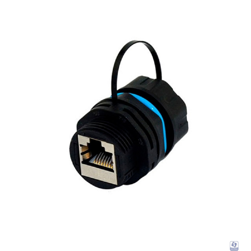 Rexant (02-0285) Индустриальный соединительный модуль, RJ-45(8P8C), FTP, CAT 6, IP68 с защитным колпачком для кабеля