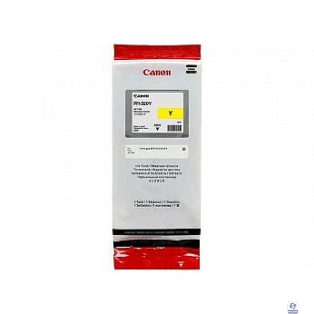 Canon PFI-320Y Картридж для Canon TM-200/TM-205/TM-300/TM-305, Жёлтый. 300 мл 