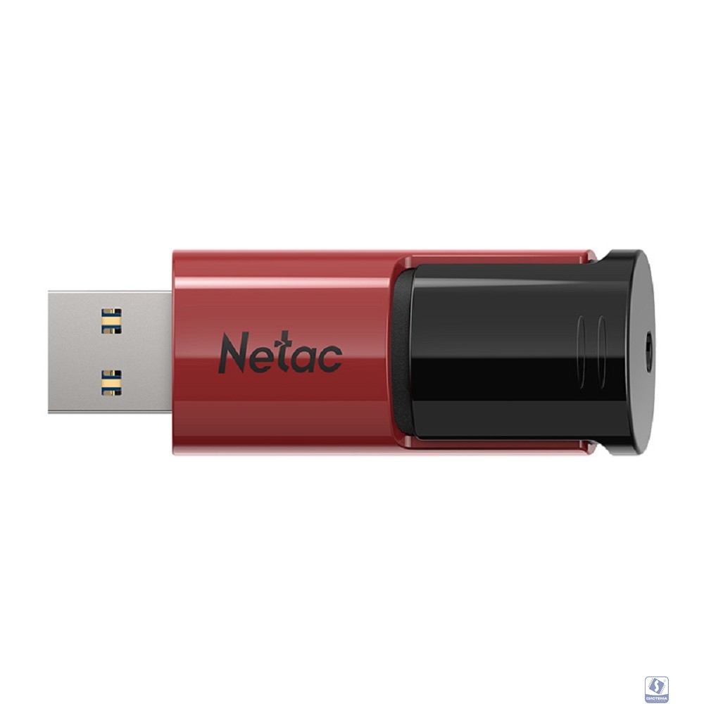 Netac USB Drive 256GB U182 Red USB3.0 [NT03U182N-256G-32RE], выдвижной
