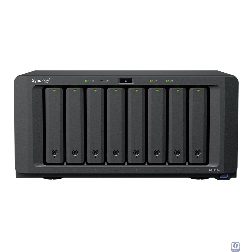 SYNOLOGY DS1825+ СХД настольное исполнение 8BAY NO HDD USB3 вилка UK/HK 3-pin