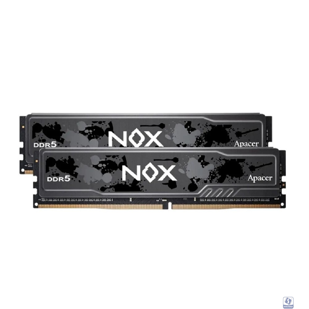 Apacer DDR5 DIMM 32GB 5200-40 2048x8 1.25V OC NOX DDR5 w/HS RP-K2 AH5U32G52C522MBAA-2